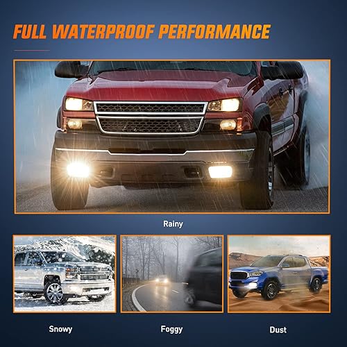 Miniatura 4 de Nilight Conjunto de luz antiniebla compatible con Chevy Silverado 1500 2500 3500 2002 2004 2005 2006 2007 Avalanche 2002 2002-2006 sin revestimiento