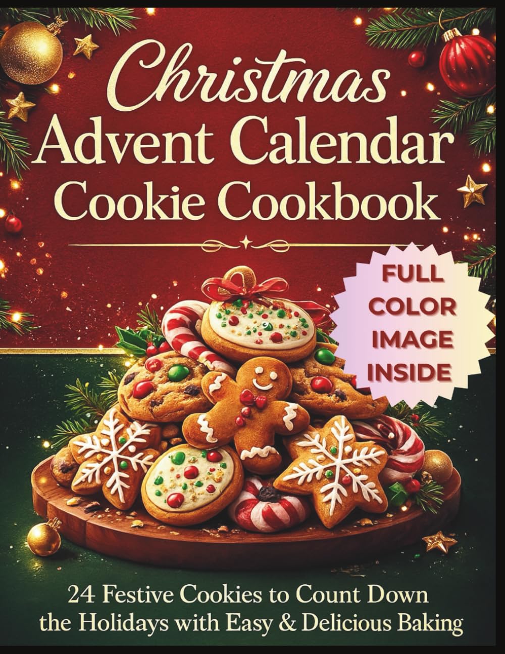 Christmas Advent Calendar Cookie Cookbook: 24 Festive Cookies to Count Down the Holidays with Easy & Delicious Baking