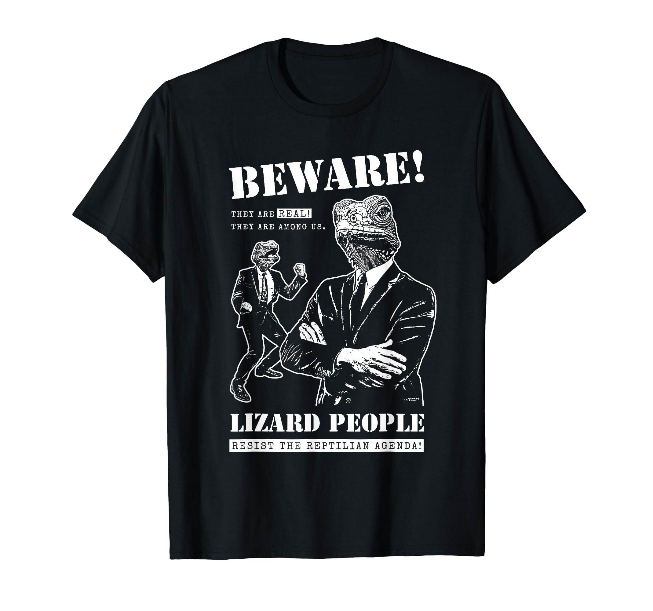 UFO NerdsLizard People T-Shirt