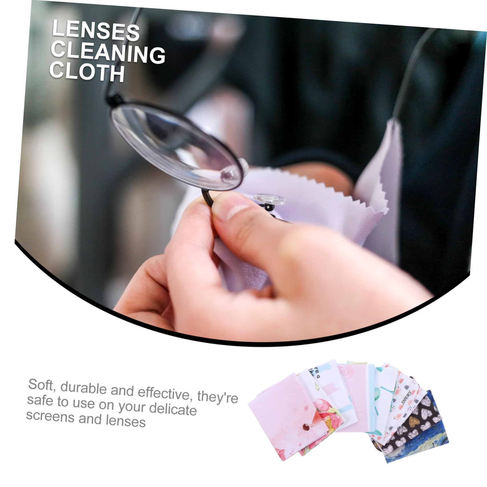 Didiseaon 40 Pièces Chiffon De Nettoyage De Lunettes Chiffons De Nettoyage Pour Écran Nettoyeur D'ordinateur Lingettes De Nettoyage D'argent Tissu Pour Écran De Téléphone Chiffon à Lunettes