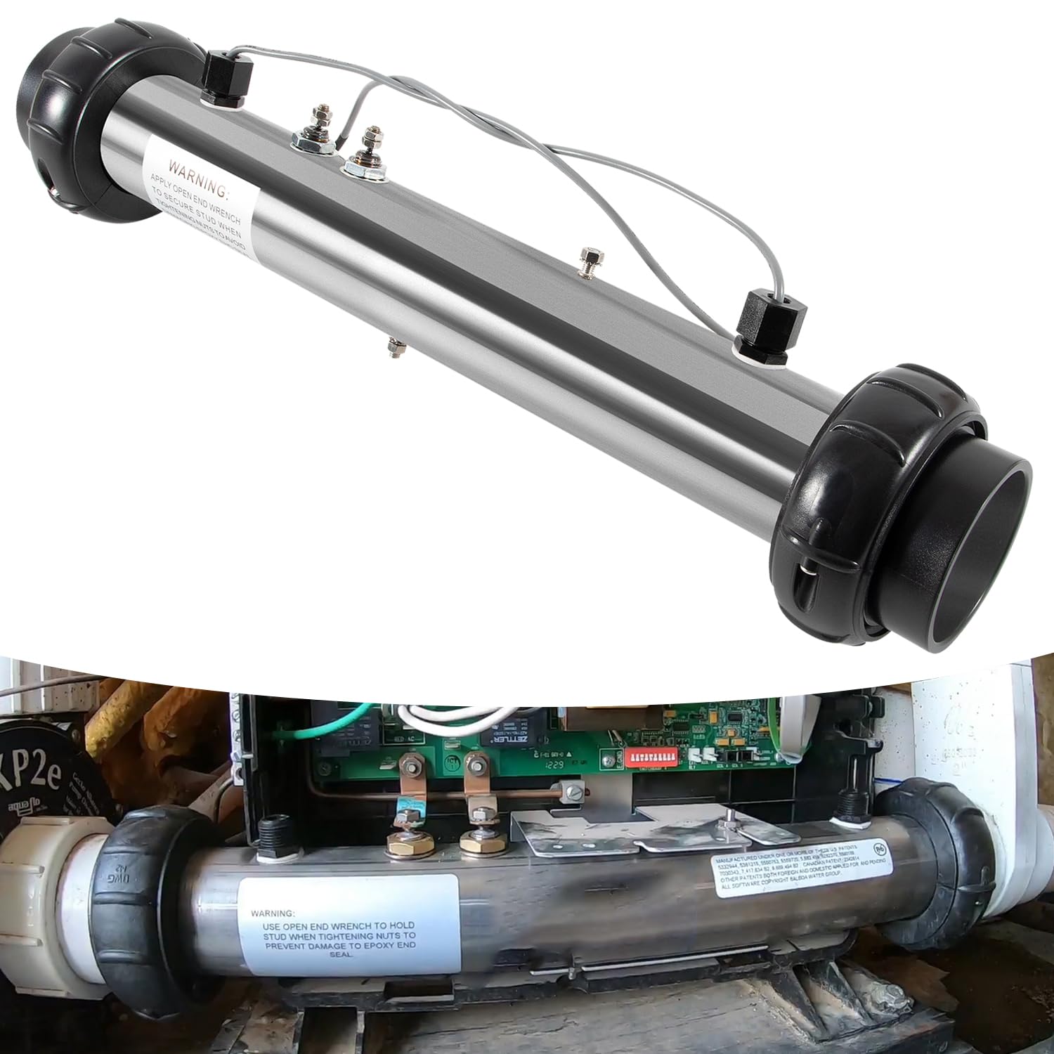 Bonbo 58083 Heater Assembly Replacement for Balboa 25-175-1010 M7 VS 5.5KW,  220V Spa Heater Assembly Hot Tub Heater Element with Dual Sensors  Alternative to # 26-58083-7S-KS, 26-0807-7S-KS etc : Amazon.ca: Patio, Lawn