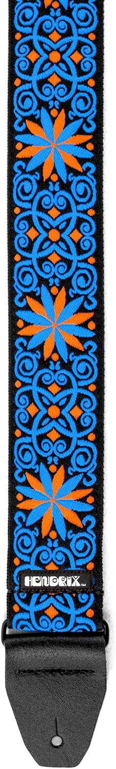 Jim Dunlop Jimi Hendrix™ Blacklight Fillmore Blue Strap