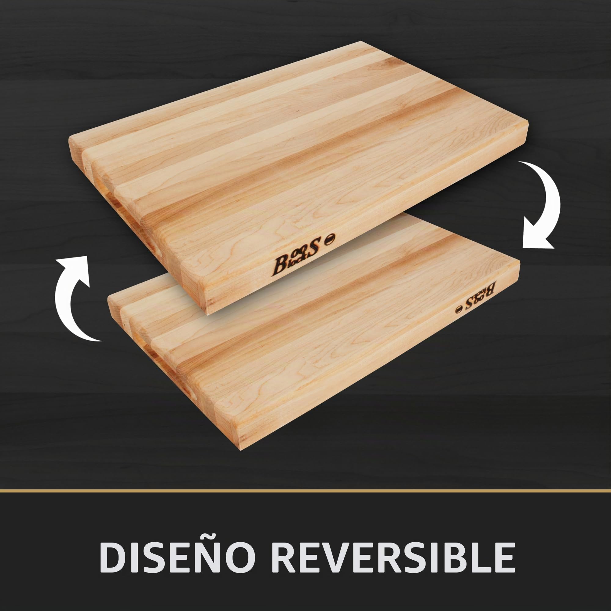 Boos Block Tabla Cortar Cocina - Tabla de Servir - Reversible - 30,5 x 20 x 2,5