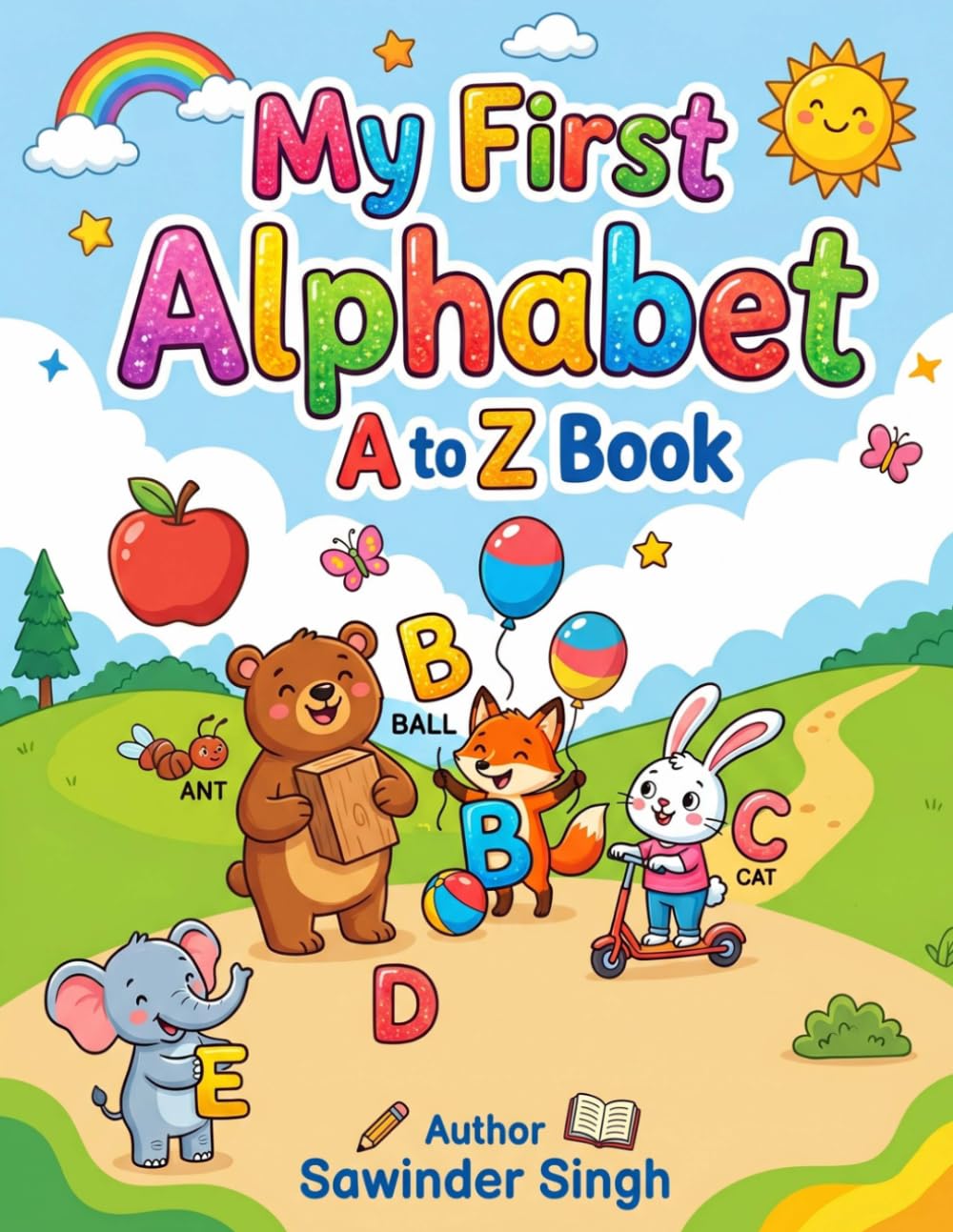 My First Alphabet A to Z Book: Fun Illustrated Learning for Kids Ages 3-6