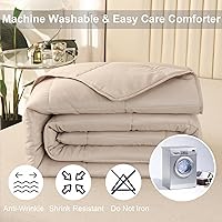 Vista 6 de Juego de edredón extragrande California King de 120 x 120 pulgadas, edredón extra grande tamaño King de 3 piezas, edredón ligero reversible