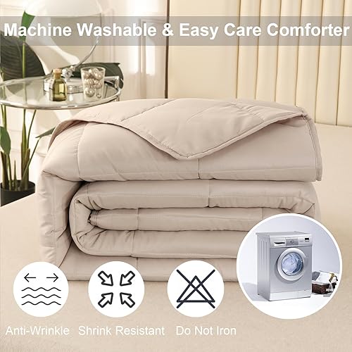 Miniatura 6 de Juego de edredón extragrande California King de 120 x 120 pulgadas, edredón extra grande tamaño King de 3 piezas, edredón ligero reversible de