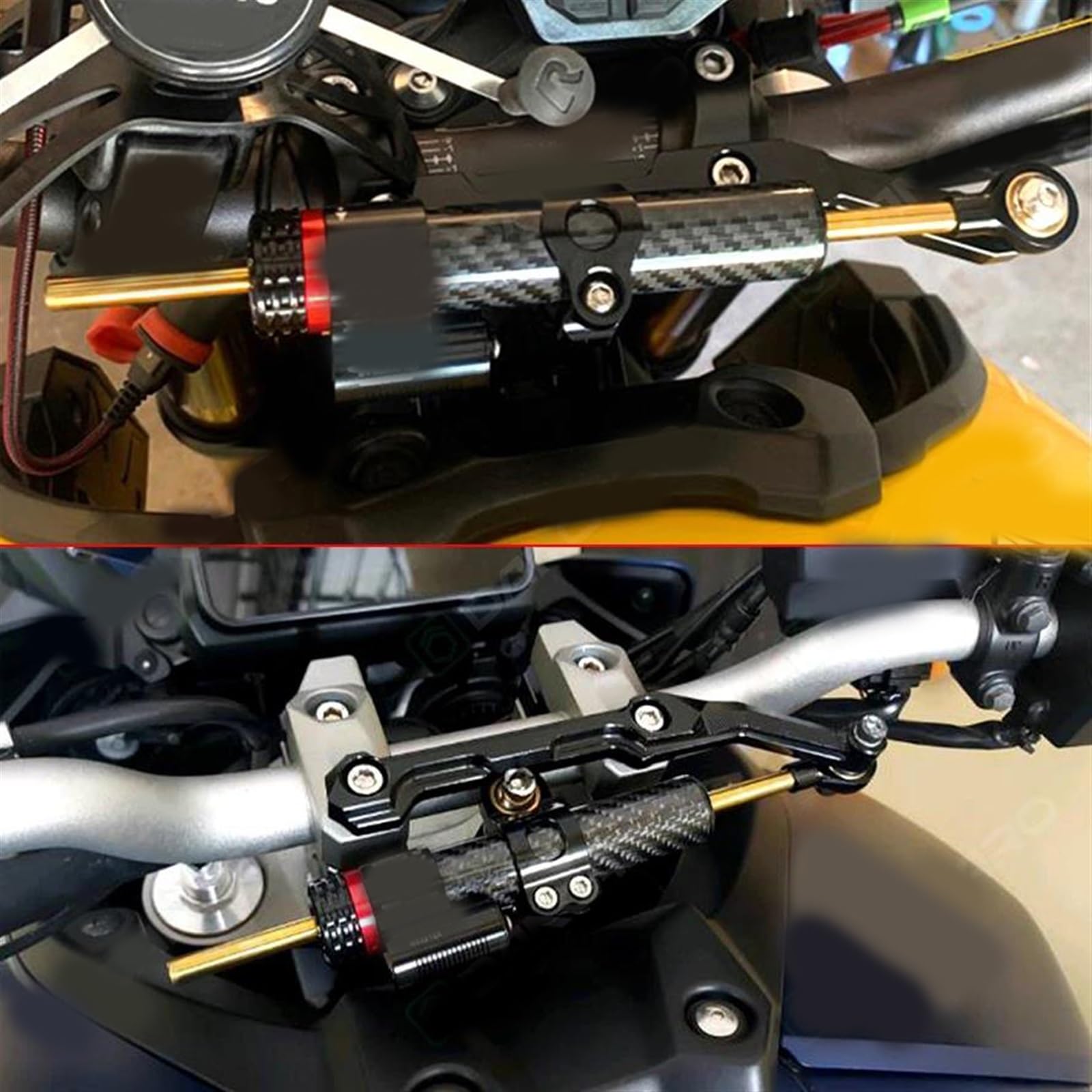 Amortisseur Directionnel Universel pour Moto, 250mm, 345mm, Stabilisateur De Choc, Amortisseurs Direction pour Kawasaki ZX6R