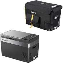 BougeRV Bundle-2 items 30 Quart Portable Refrigerator Freezer, 30 Quart Insulated Protective Cover