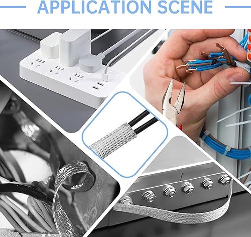 Miniatura 7 de Copper Wire Loom - EMIRFI Shielding Flexible Cable Management for Automotive Audio, Industrial Expandable Cables, Marine Wiring & Computer Case