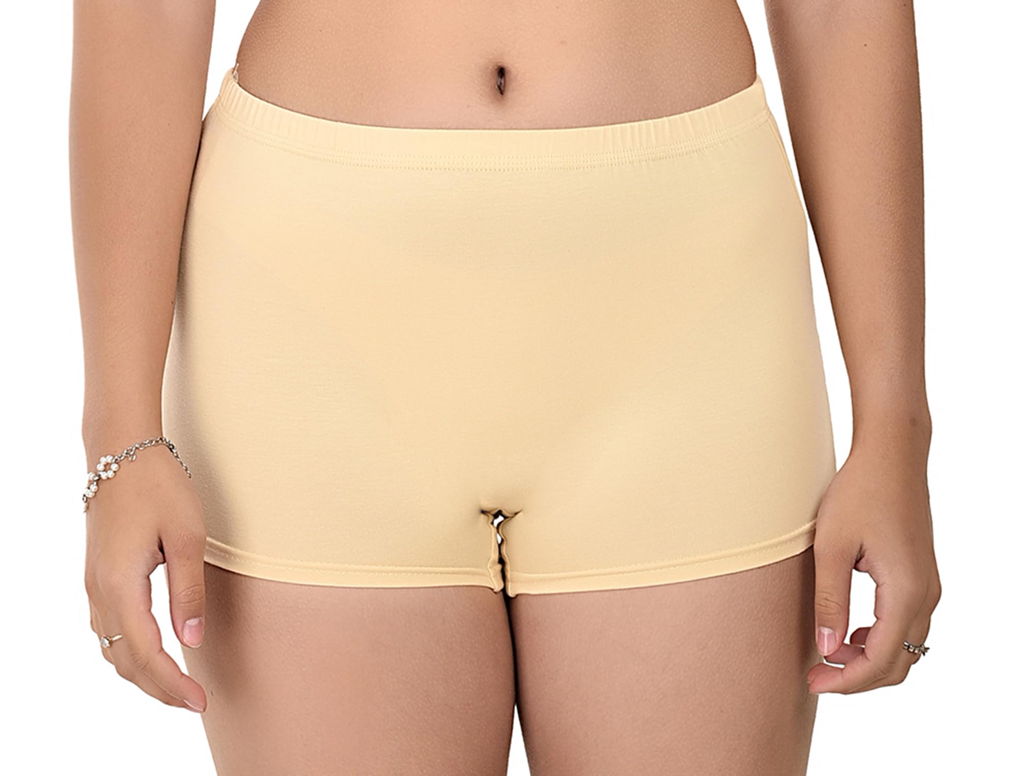 elina Women's Soft, Stretchy, Breathable Boyshorts offering Comfort, Coverage, and Style (Dhara-Shorts_50) (Skin)-picture-37