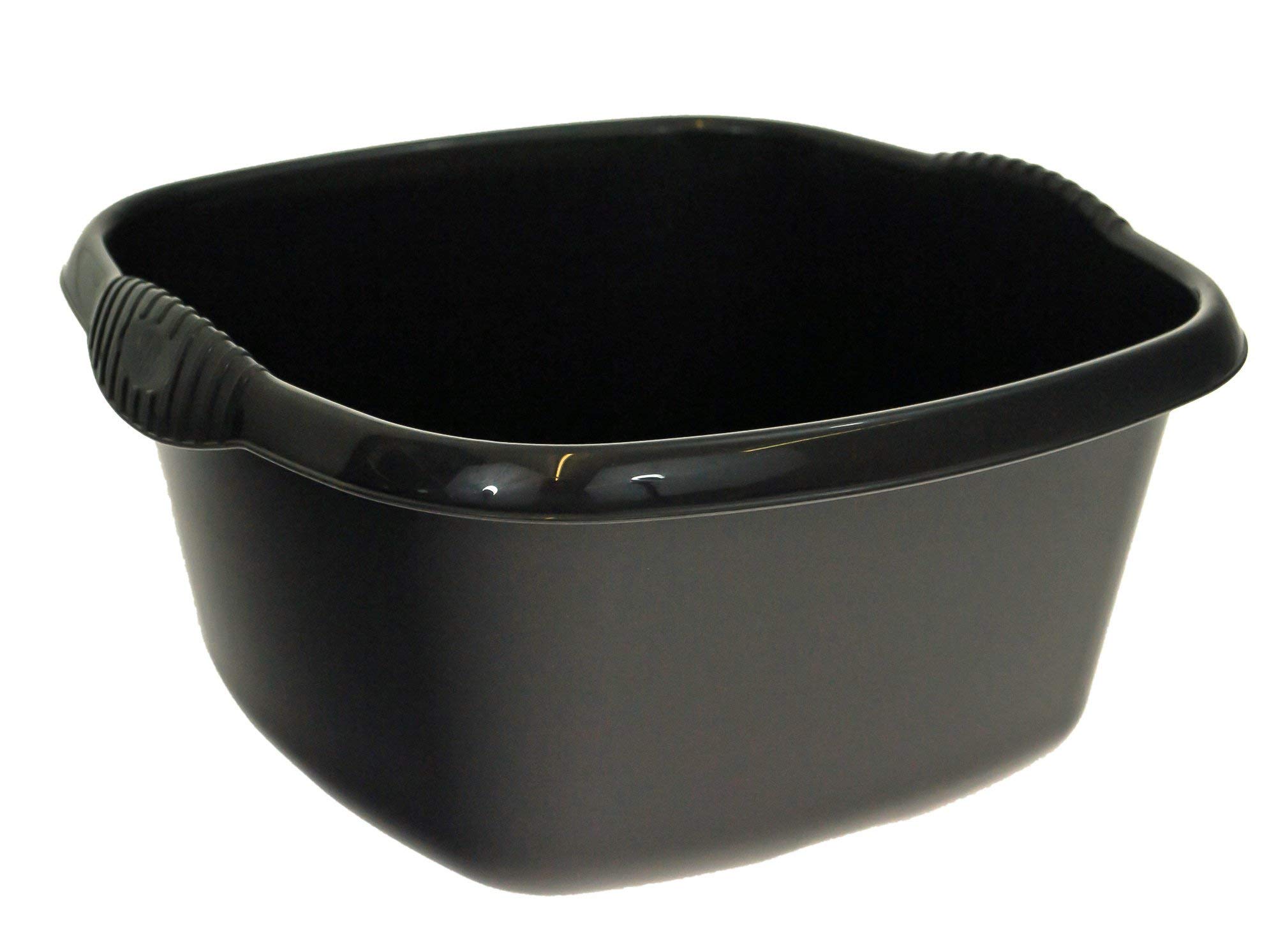 Wham Plastics Black High Grade Square Washing Up Bowl Basin