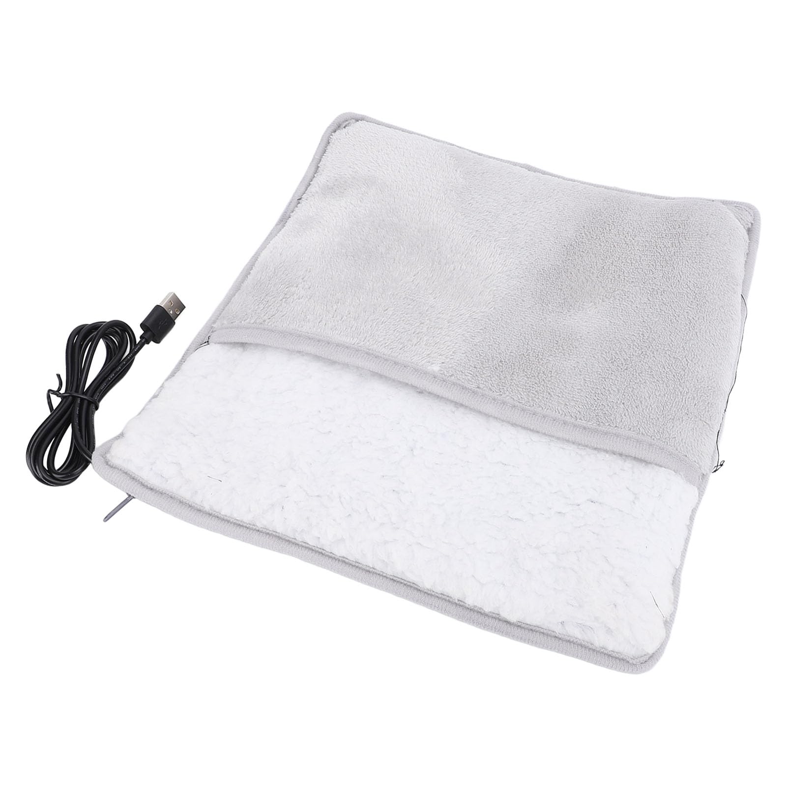 Pieds électriques Chauffage de Chauffage Gris USB Rapide Flannel Flannel Foot Plus pour la Famille Home, Matériau Confortable