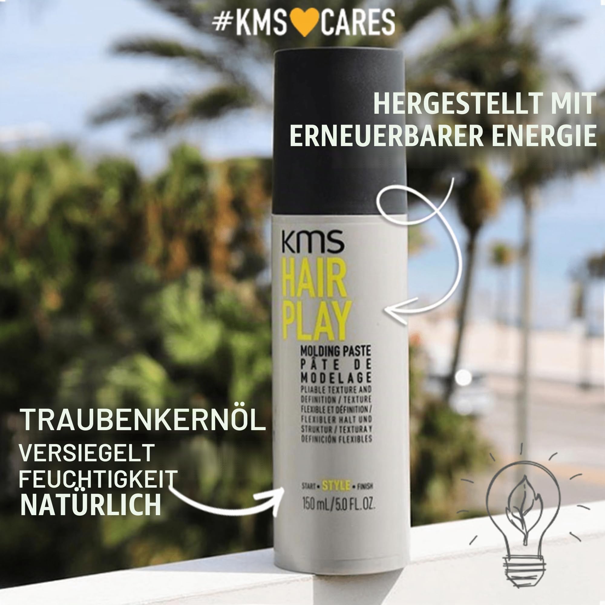 KMS HAIRPLAY Molding Paste Duo Pack für Textur mit einem modernen, natürlichen Finish