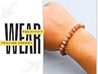 Vista 618 de Amazing Gemstone Pulsera de cristal para mujeres y hombres, pulsera de cristal curativo de protección, pulsera elástica con cuentas de piedras