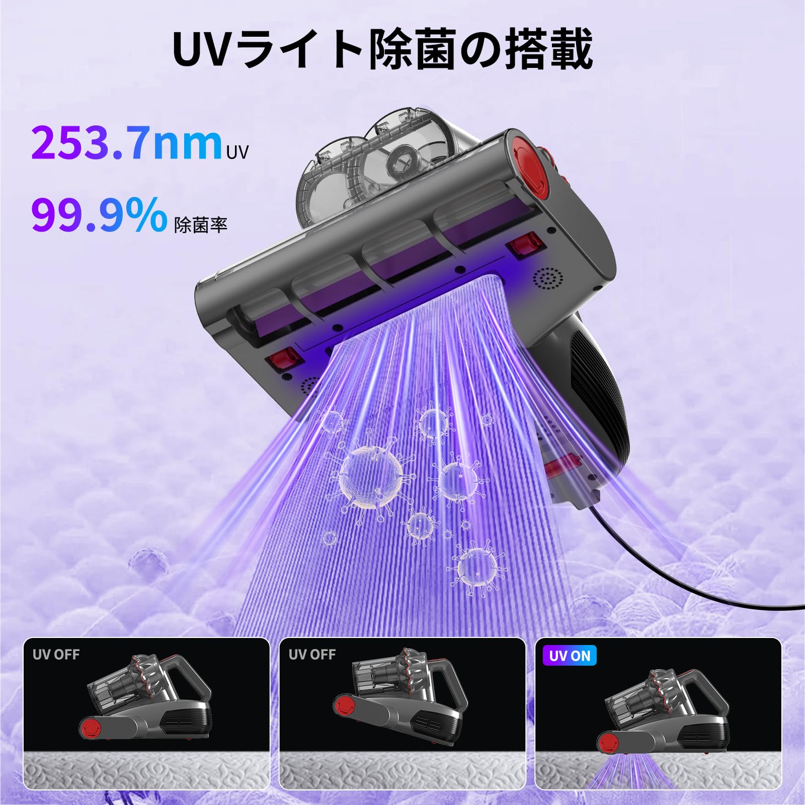 Amazon | KEEPJOY 布団クリーナー ふとん掃除機 マットレスクリーナー 
