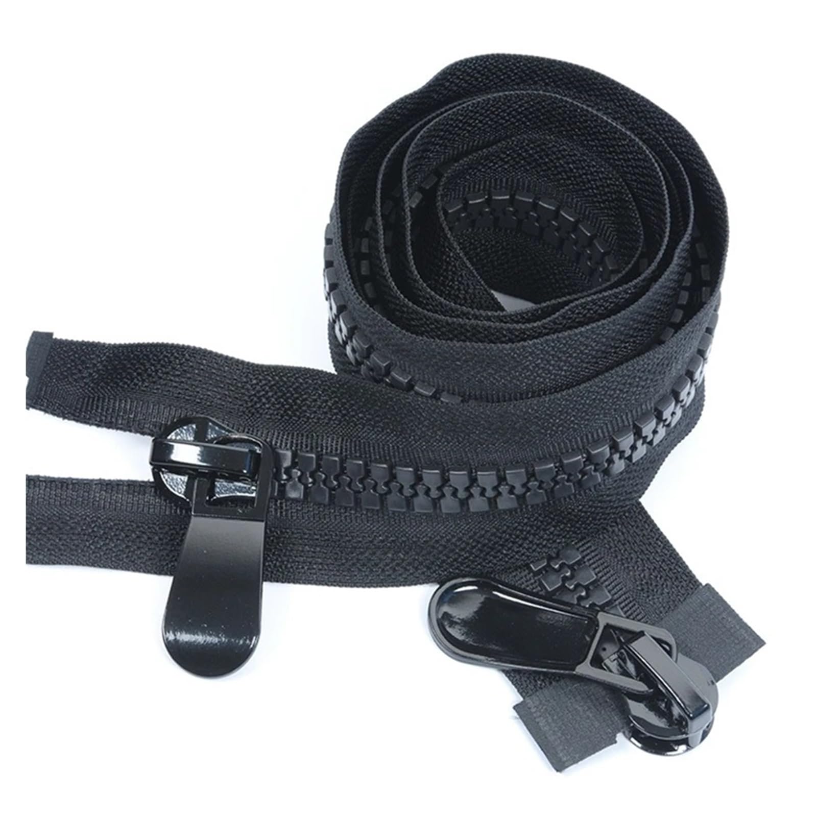 Cerniera Bidirezionale Aperta Con Doppio Cursore – 60-200 Cm – Plastica Per Abbigliamento Fai Da Te - 4