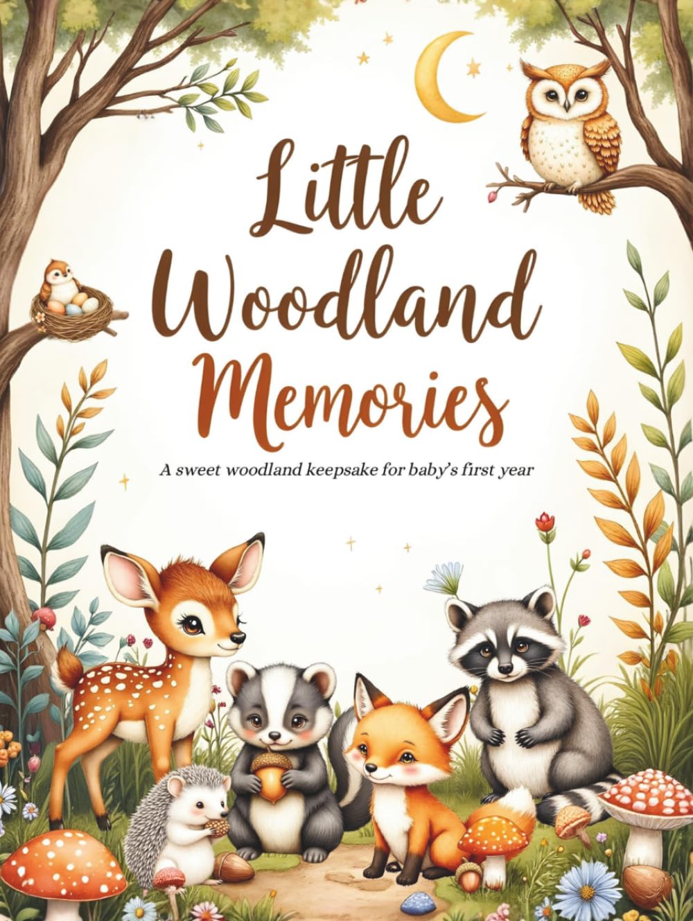 Little Woodland Memories: A sweet woodland keepsake for baby’s first year: A Baby Memory Book and Milestone Journal to Record Firsts, Photos, Family ... A Thoughtful Baby Shower Gift for New Parents      Hardcover – March 17, 2026