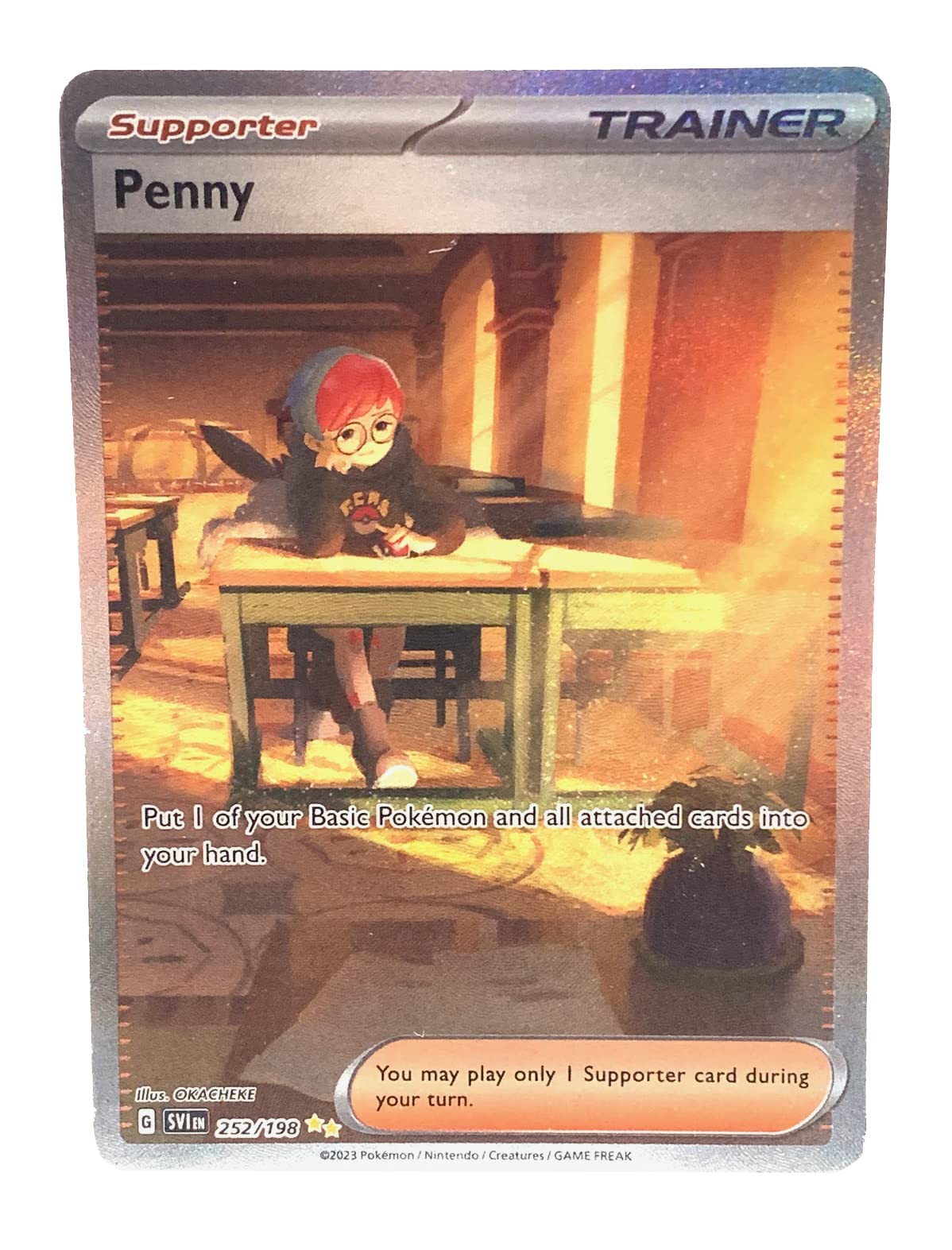 Pokemon - Penny 252/198 - Scarlet & Violet - Special Illustrator Rare