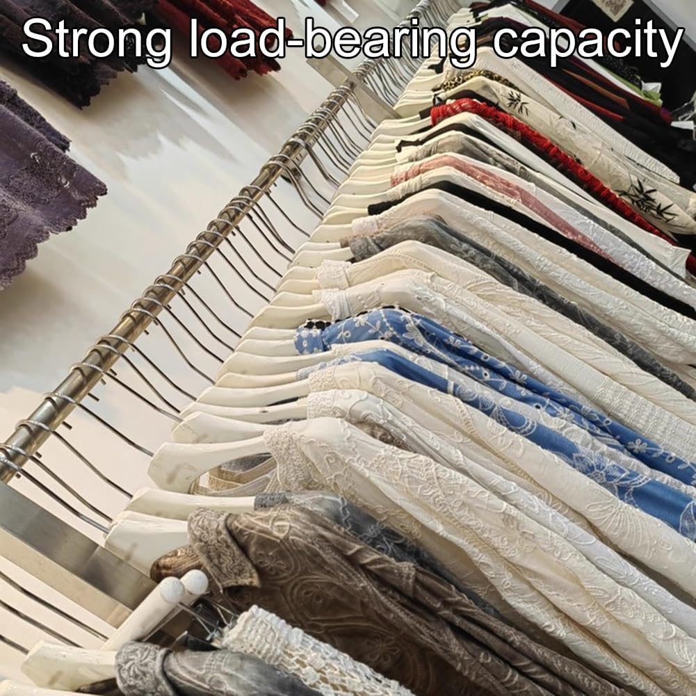 Komercyjny stojak na ubrania ze stali nierdzewnej montowany na ścianie 250 cm szyna ekspozycyjna do sklepów butikowych odzież HanrClothes Sto Solut