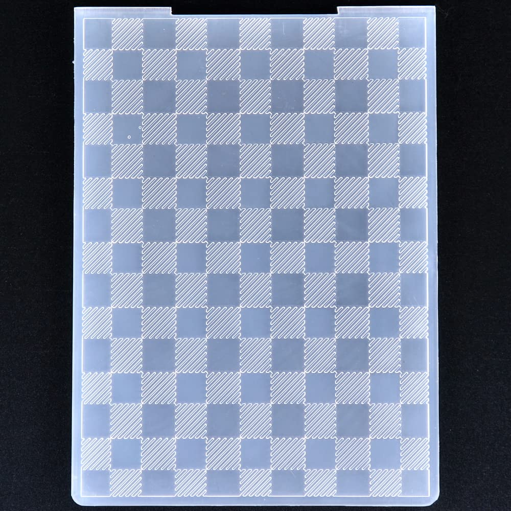 DDOUJOY Checkered Pattern Lattice Frame Background Plastic Embossing Folders for Card Making Scrapbooking and Other Paper Crafts 2212161 (1)