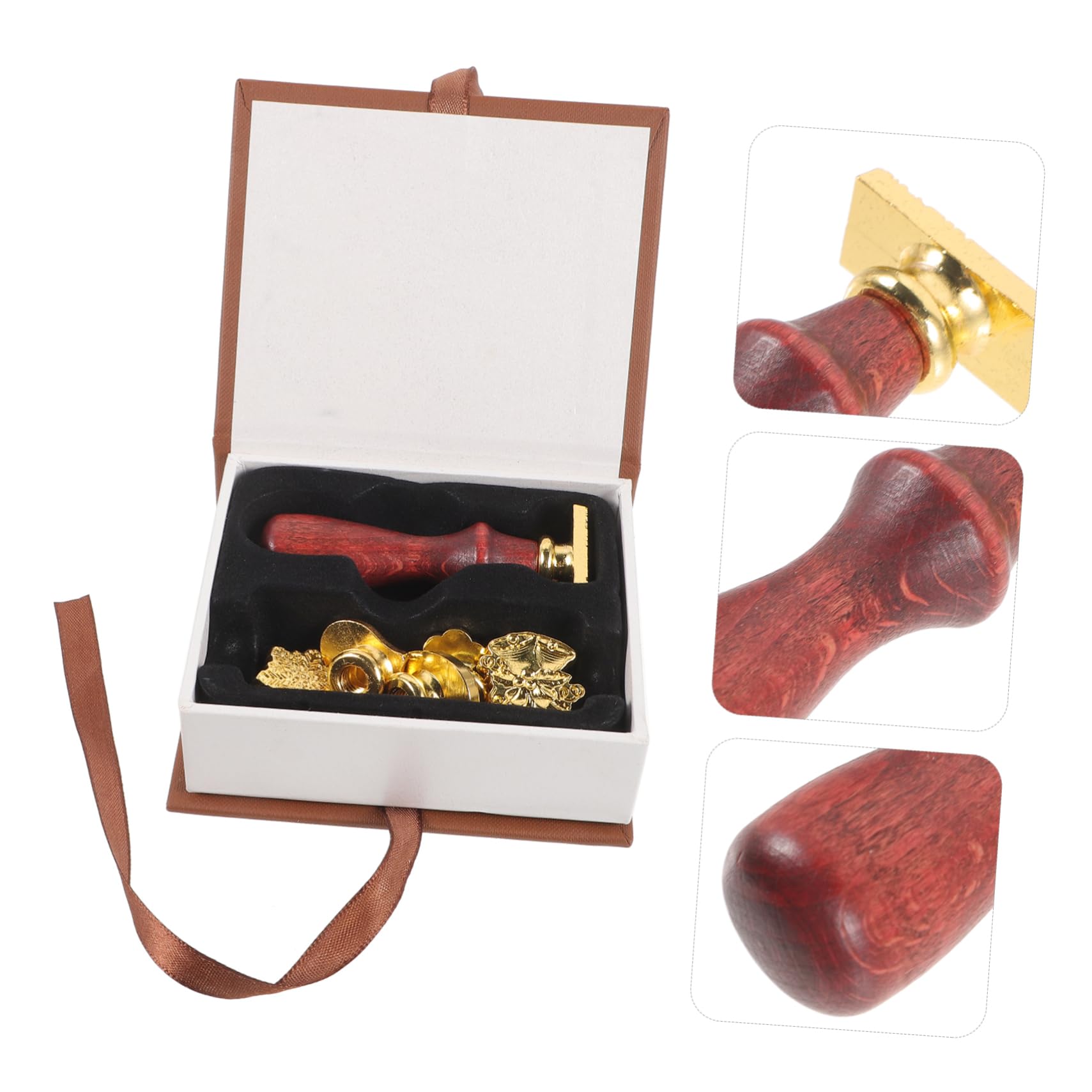 DOITOOL 5 Sätze Vintage Siegellackstifte Wachsstempel Briefstempel Lacksiegel Stempel hochzeitsdeko briefumschläge dekoration Wachssiegelstempel DIY-Dekorstempel Metall
