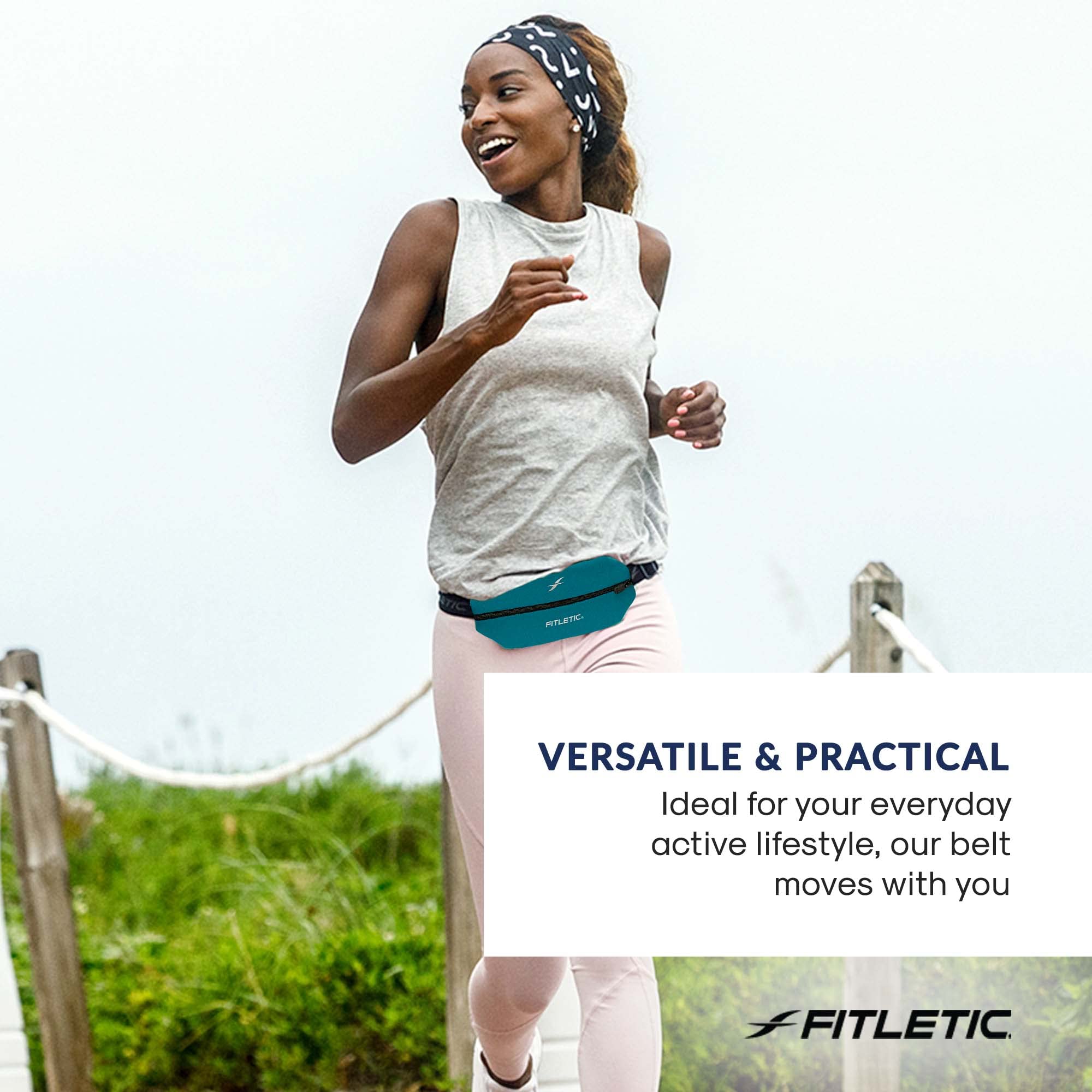 FitAthletic Mini cinturón deportivo verde – Bolsa compacta impermeable para teléfono celular, ideal para correr, correr, correr, carreras, ciclismo, fitness, viajes, pequeño, elegante y ligero para
