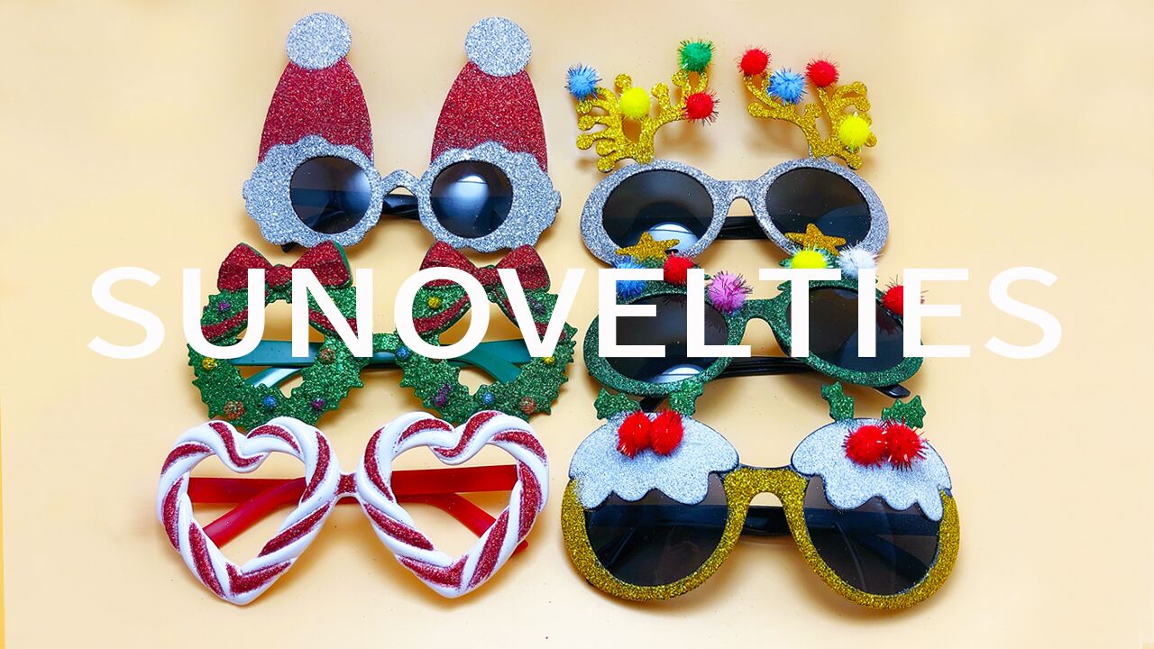 Googly Eye Glasses Max Fun 12Pcs Christmas Glasses Glitter Holiday