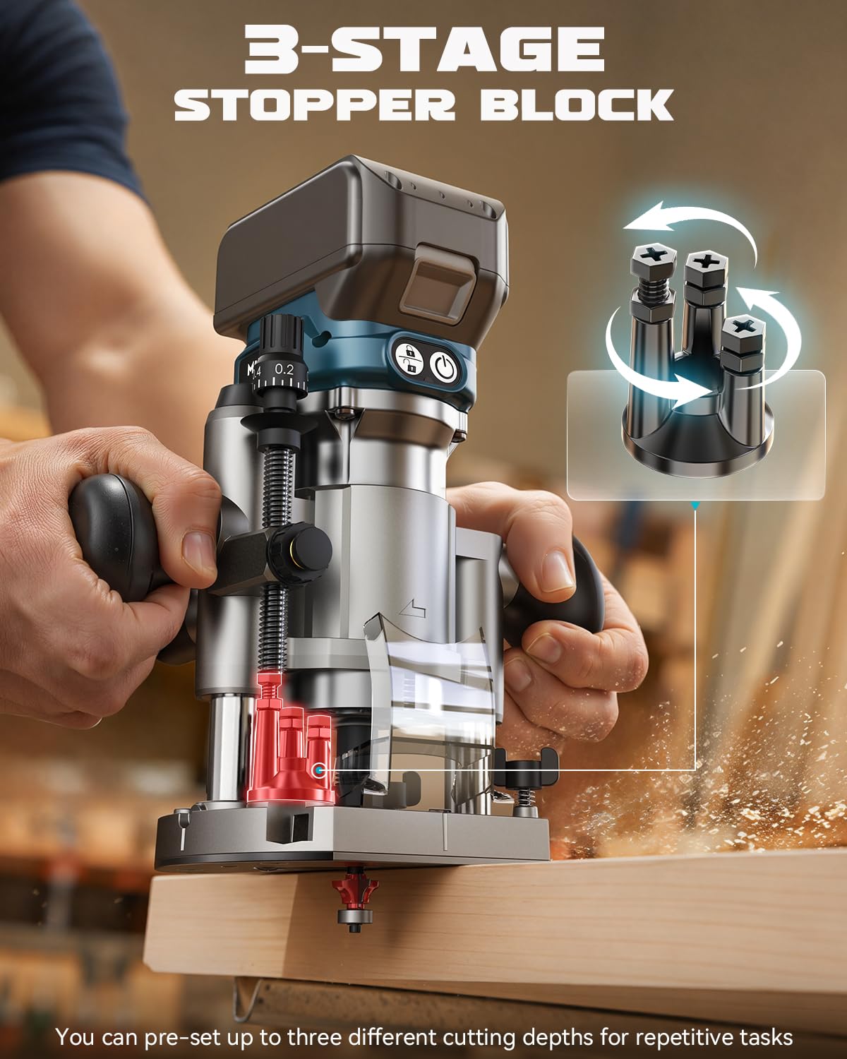 MtiolHig Plunge Router Base Kit - Precision & Stability -5