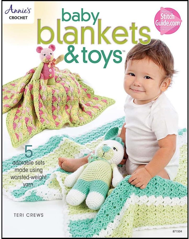 Annies Crochet Baby Blankets & Toys Bk Arts, Crafts & Sewing