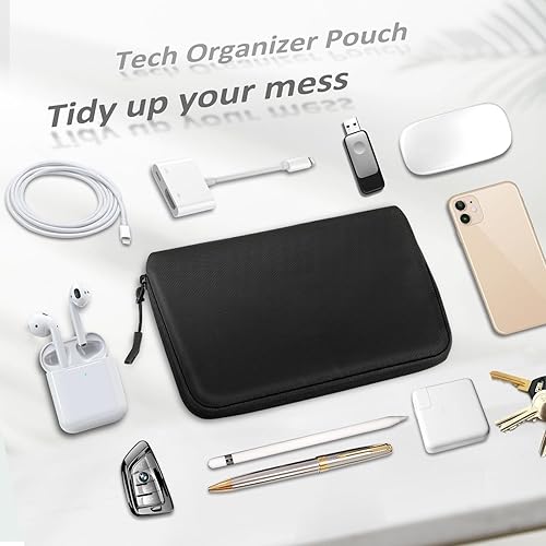 Miniatura 4 de FINPAC Funda rígida para laptop con funda para accesorios compatible con MacBook Air M4 M3 M2 2025 2024, MacBook Pro M4/M3/M2/M1 Pro/Max de 16.2