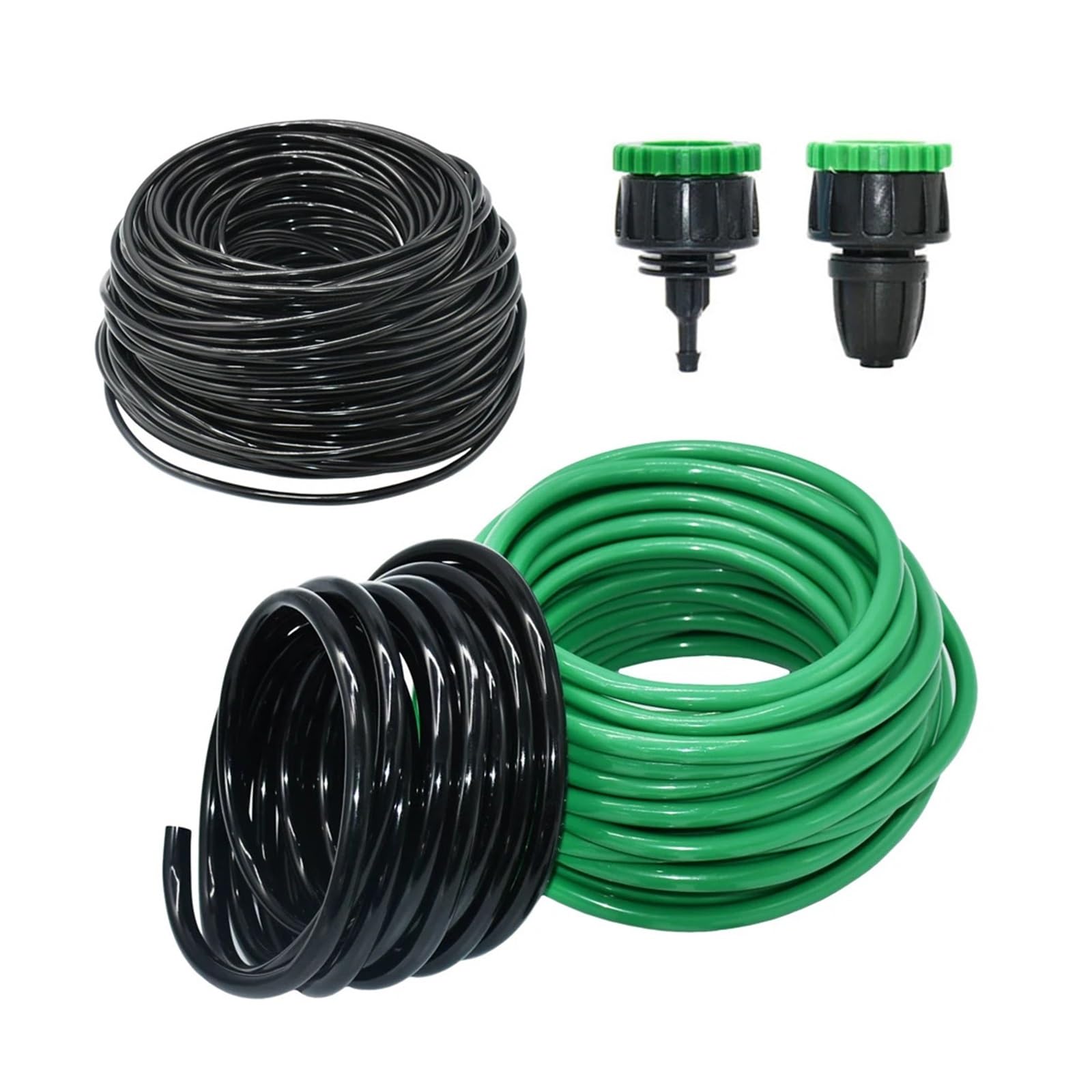 2m-50m 4/7mm 8/11 9/12mm tubería de PVC for riego de jardín aspersor de microtubo con Conector de Rosca de 1/2 ''3/4''(9I12 x 30M)