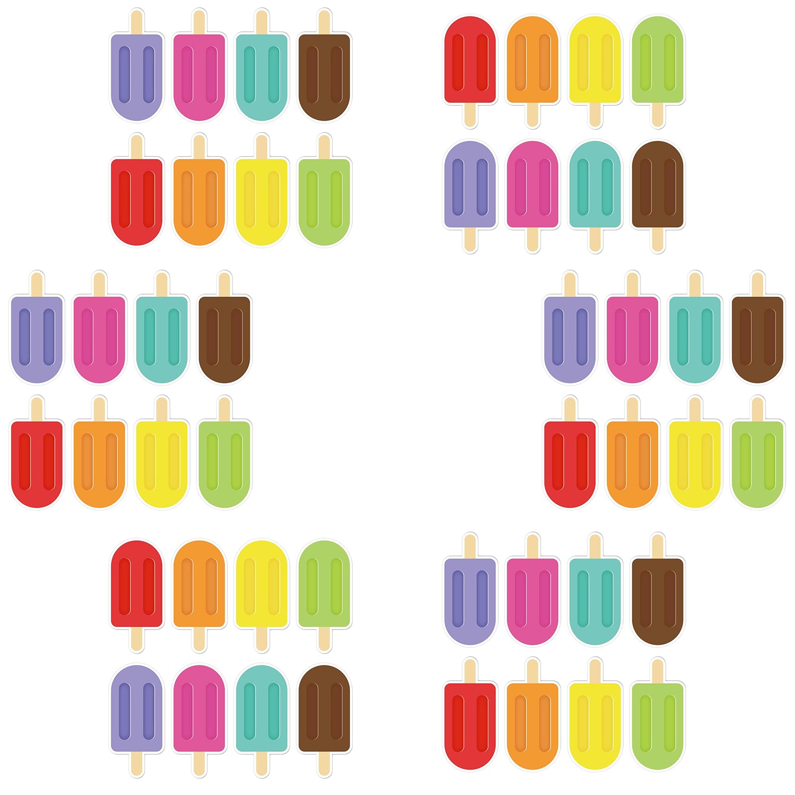 Cut Outs Colorful Ice Cream Cutouts Classroom Decoration Cutout for Bulletin Board School Spring Theme Party Bulletin Board Decorations