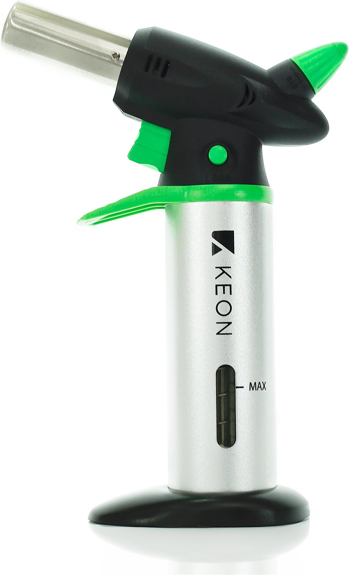 Blow Torch Culinary Food Torch - Professional Micro Butane Torch For Cooking - Best Creme Brulee Torch Kitchen Hand Torch With Fuel Gauge Safety Lock