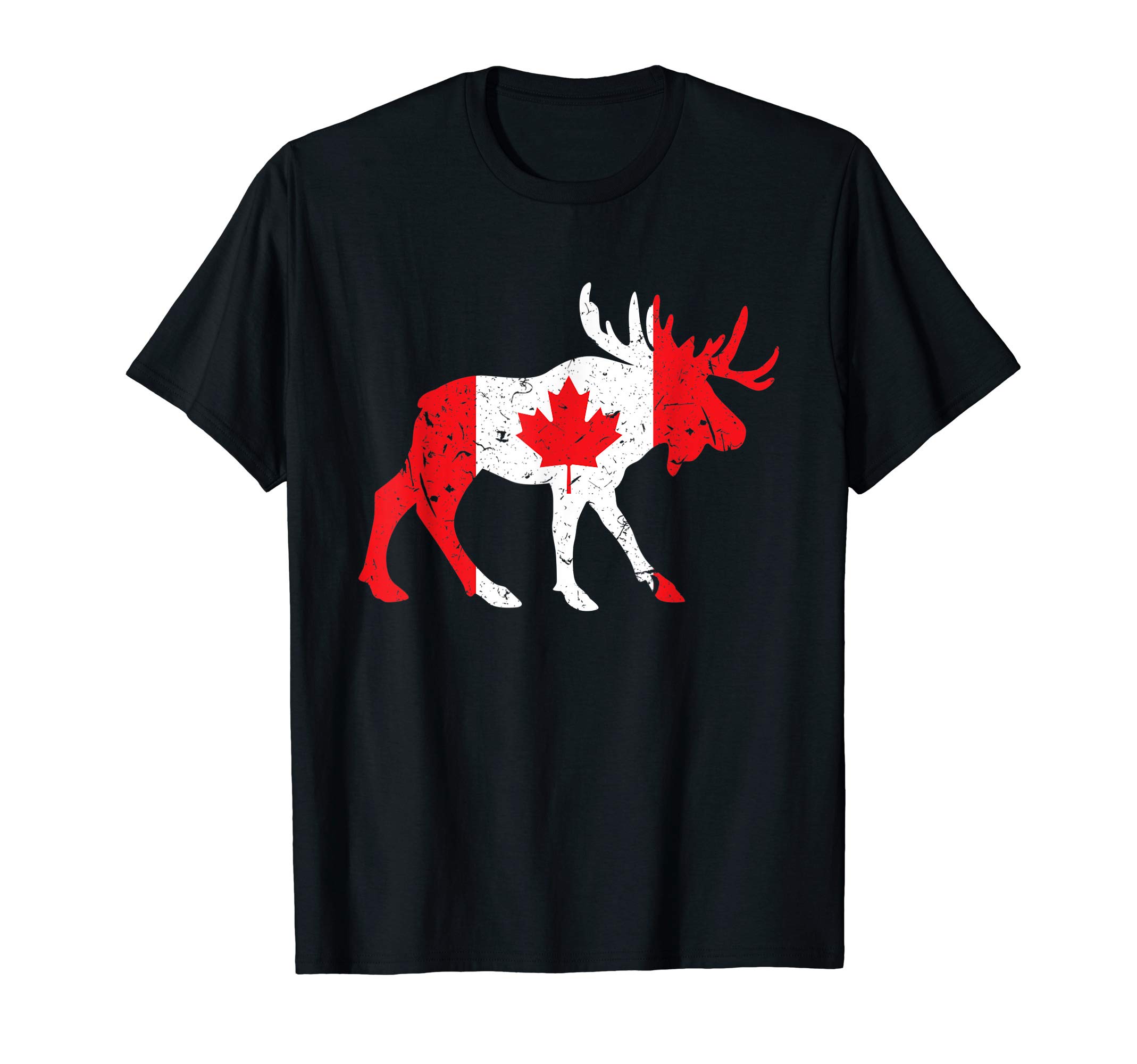 Maple Leaf Animal Canadian Flag Canada T-Shirt Small