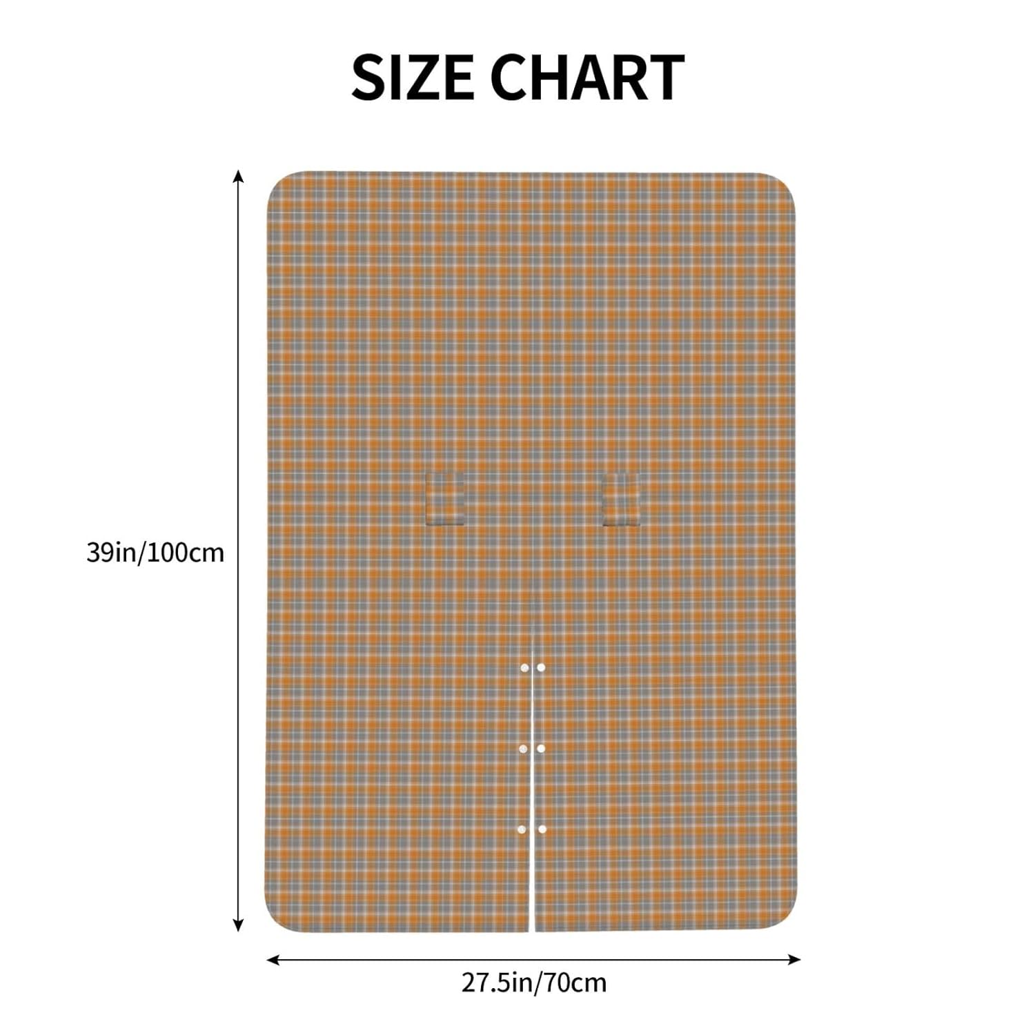 Grey Ochre Tartan Plaid Baby Car Seat Cover & Breastfeeding Nursing Cover - Breathable Stretch Fabric Multi-Use Nursing Cover for Breastfeeding