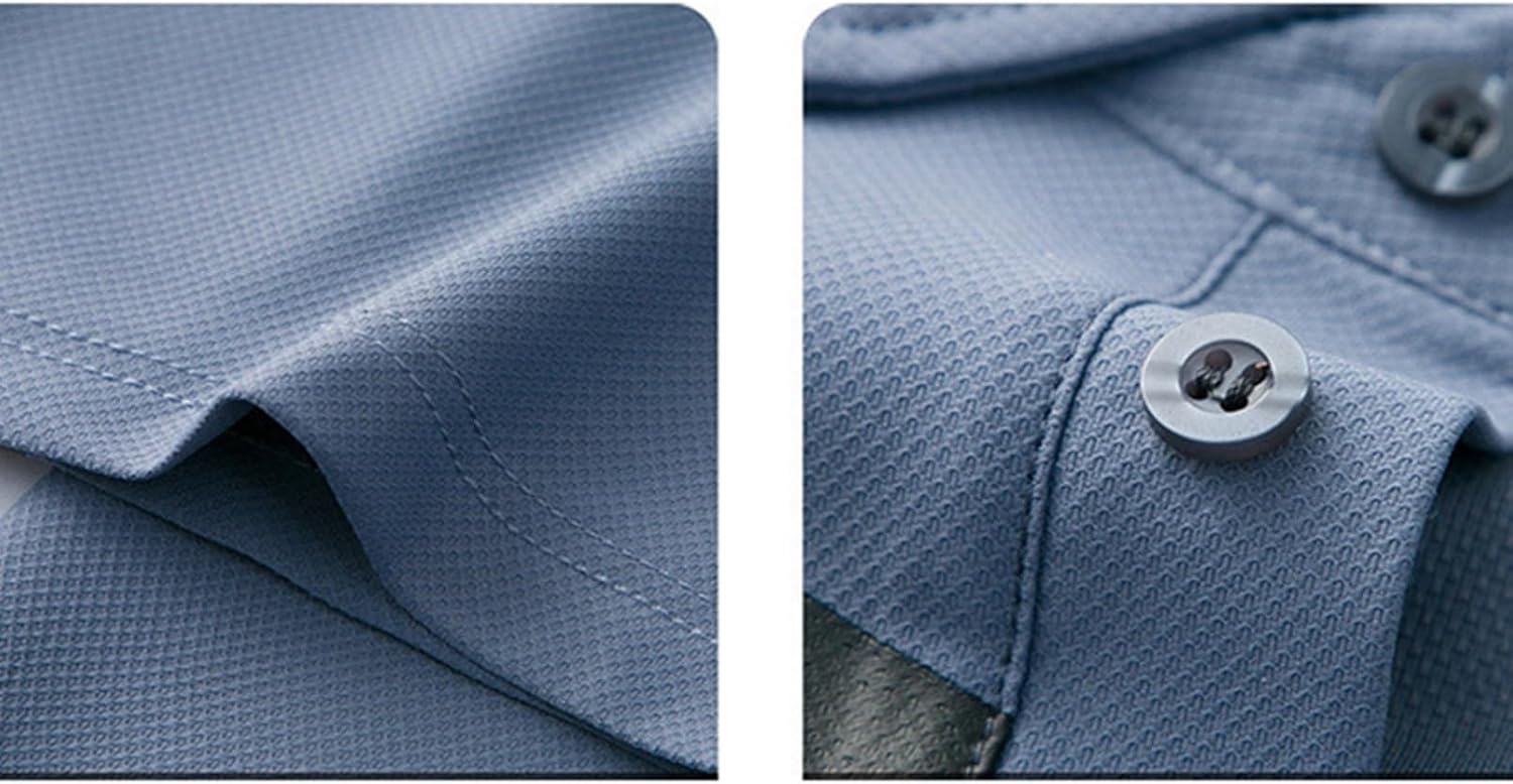 [Taopagii] ポロシャツ ボタンダウン メンズ tシャツ 半袖 スポーツシャツ 夏 韓国風 ストライプ 接触冷感 通気性 薄