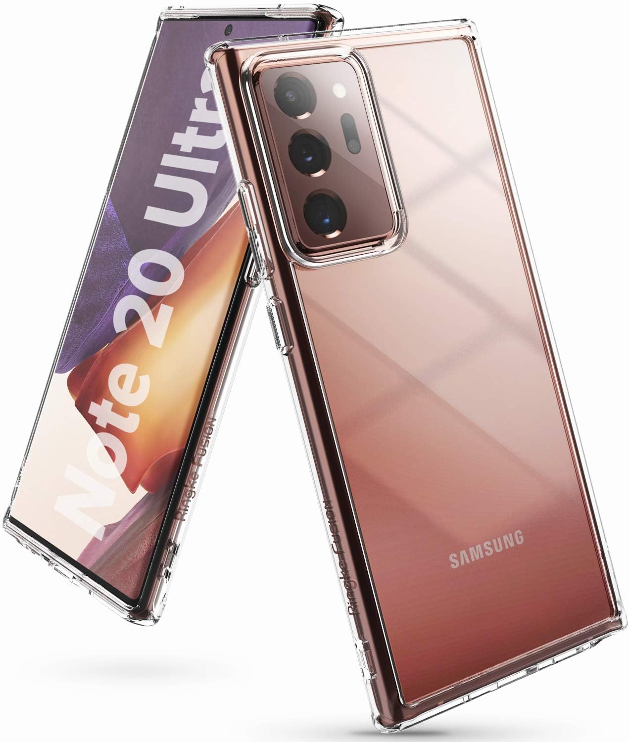 Ringke Fusion Designed for Galaxy Note 20 Ultra Case Clear Back Soft Shockproof TPU Bumper Phone Cover for Galaxy Note20 Ultra 6.9-inch (2020) - Transparent