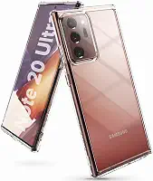 Ringke Capa Fusion compatível com Galaxy Note 20 Ultra 5G, traseira transparente macia à prova de choque TPU (2020) - transparente