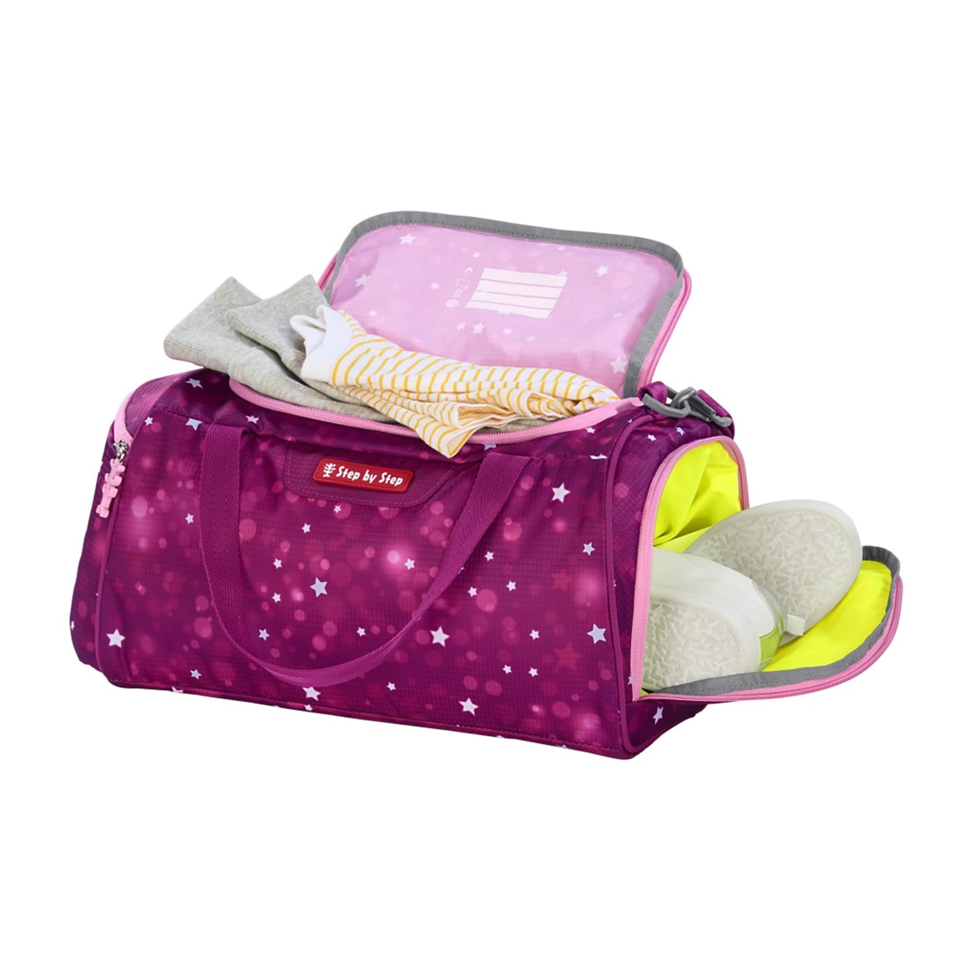 Step by Step Sporttasche Sweet Unicorn Nuala rosa 13L mit Nasswäschefach abnehmbarer Tragegurt verstellbarer Schultergurt