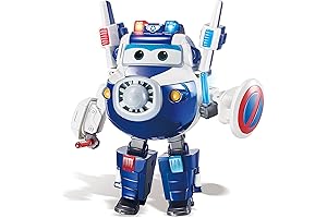 Super Wings - 6'' Deluxe Transforming Supercharged Paul Airplane Toys Action Figure...