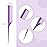 Leinuosen 3 Pack Rat Tail Combs Fine Tooth Parting Tip for Women Carbon Fiber Heat Resistant Anti Static Teasing for Back Combing Root Teasing Adding Volume Evening Styling(Purple)