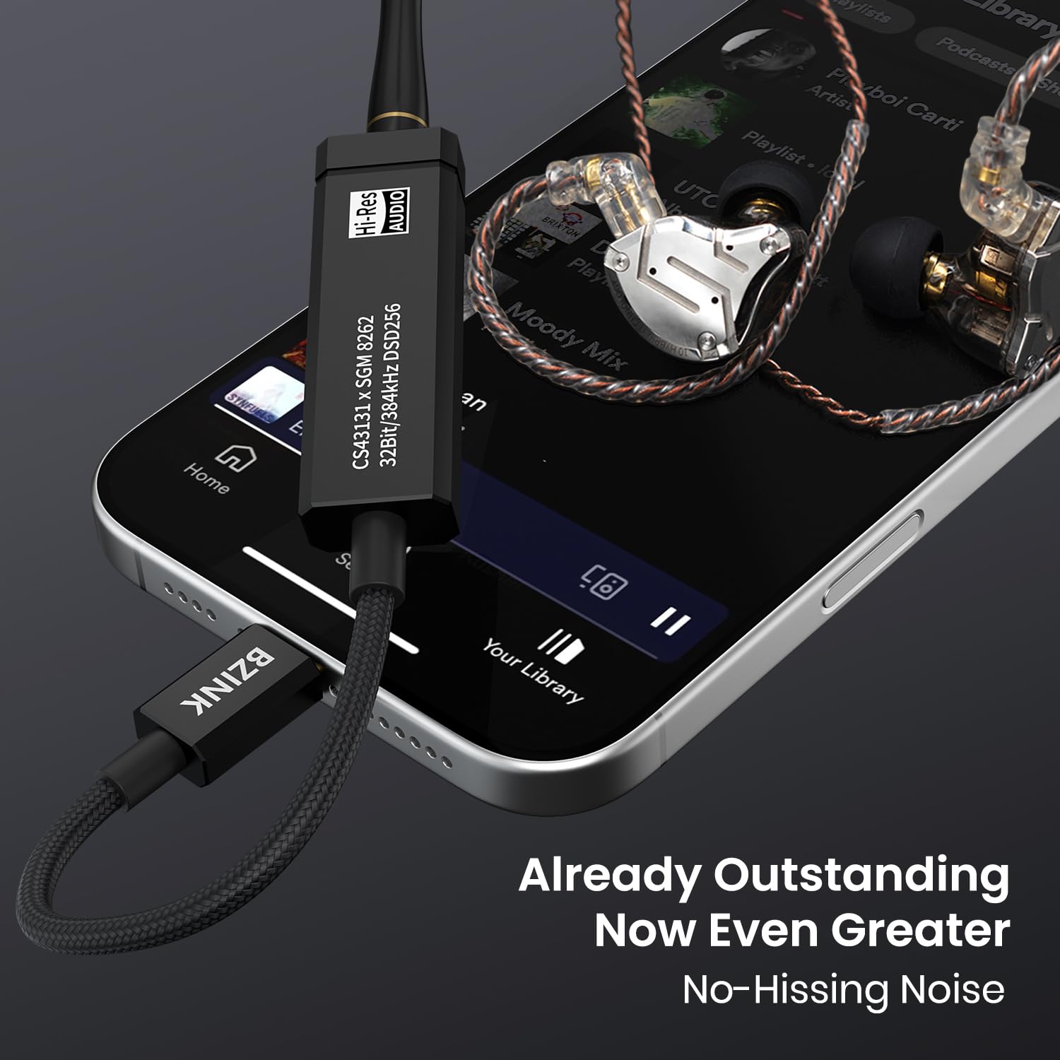 BA36 USB C DAC avec double puce CS43131+SGM8262 Amplificateur de