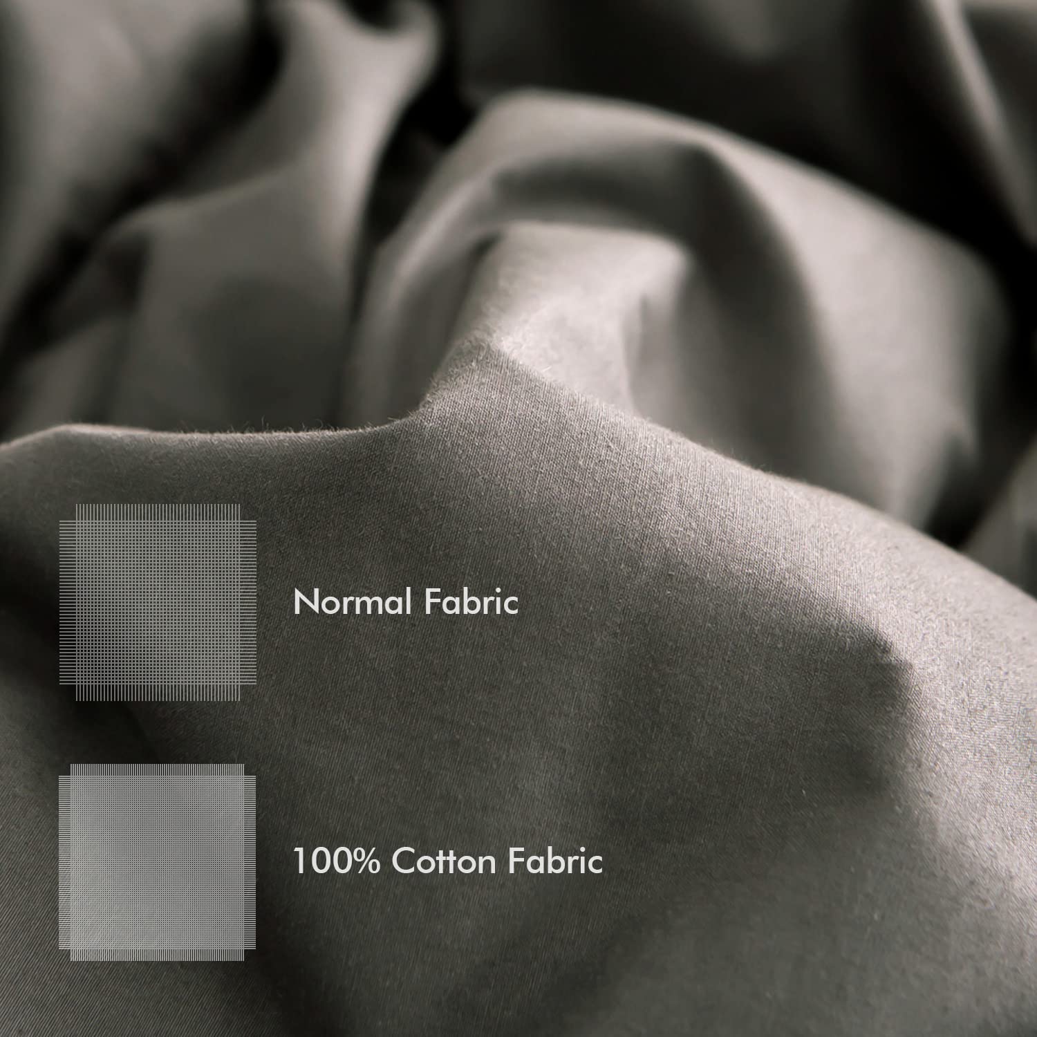 Royoliving Luxurious Down Duvet Insert Feather King Size Charcoal Grey Heavyweight Thickened 100% Organic Cotton Cover Gray Winter with Corner Tabs (106x90, 70 oz)