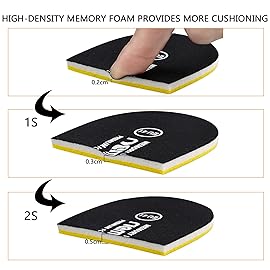 riemot Memory Foam Insoles for Women Men Super Soft Replacement Innersoles for Slippers Sneakers Running Shoes Boots Liners Comfort Cushioning Shoe Insert Black EU 40, 9 Women/7 Men