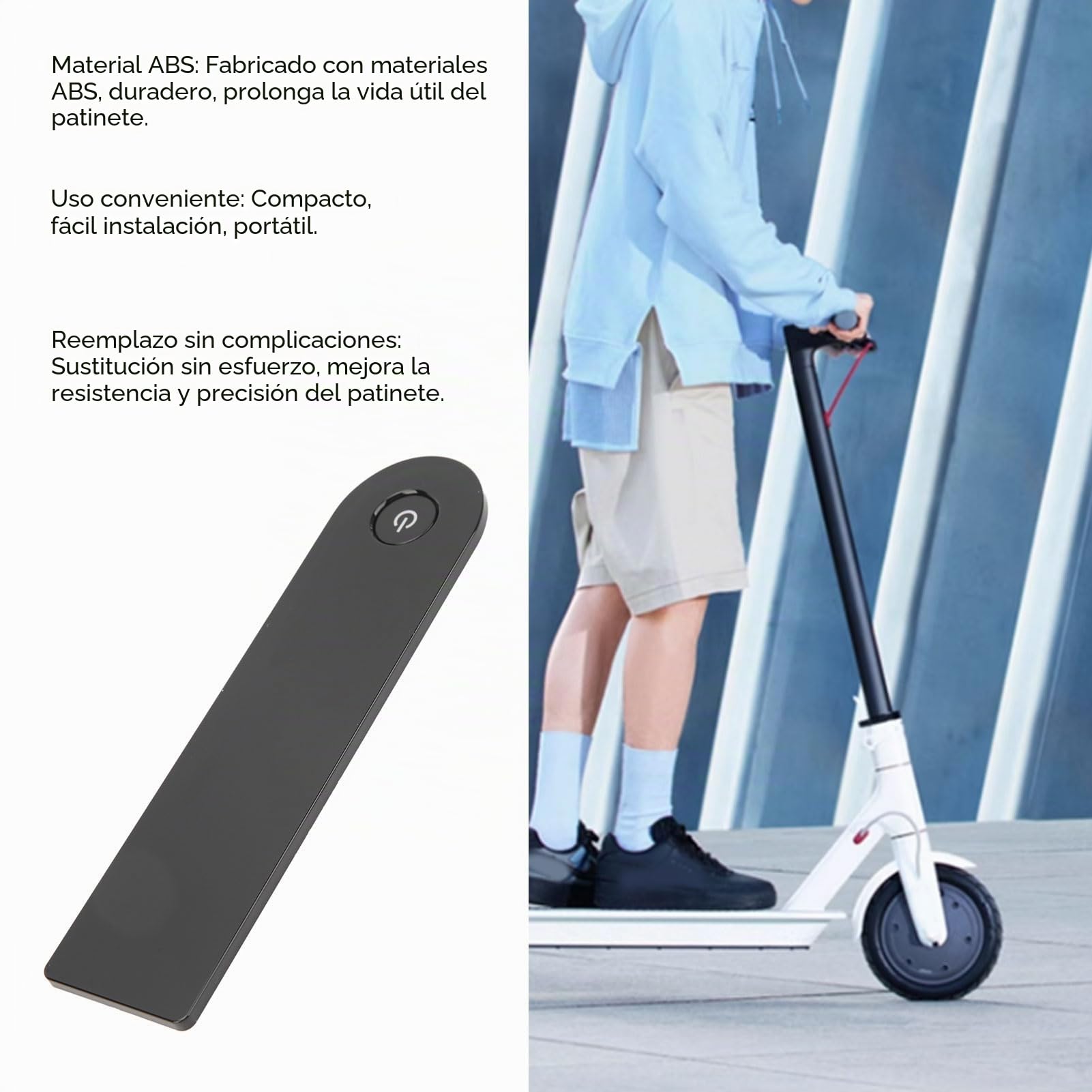 Tapa de Pantalla de Repuesto para MI4 Pro, Cubierta de Pantalla de Tablero de ABS Funda Protectora para Scooter Eléctrico