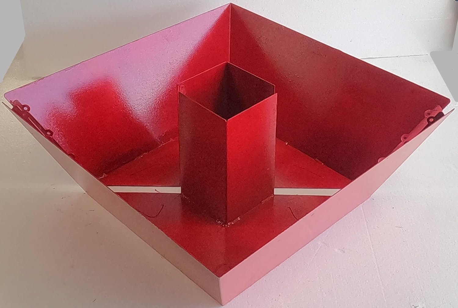 Post Planter Porch Planter (Colonial Red Semi Gloss, 3.5 Inch Post)