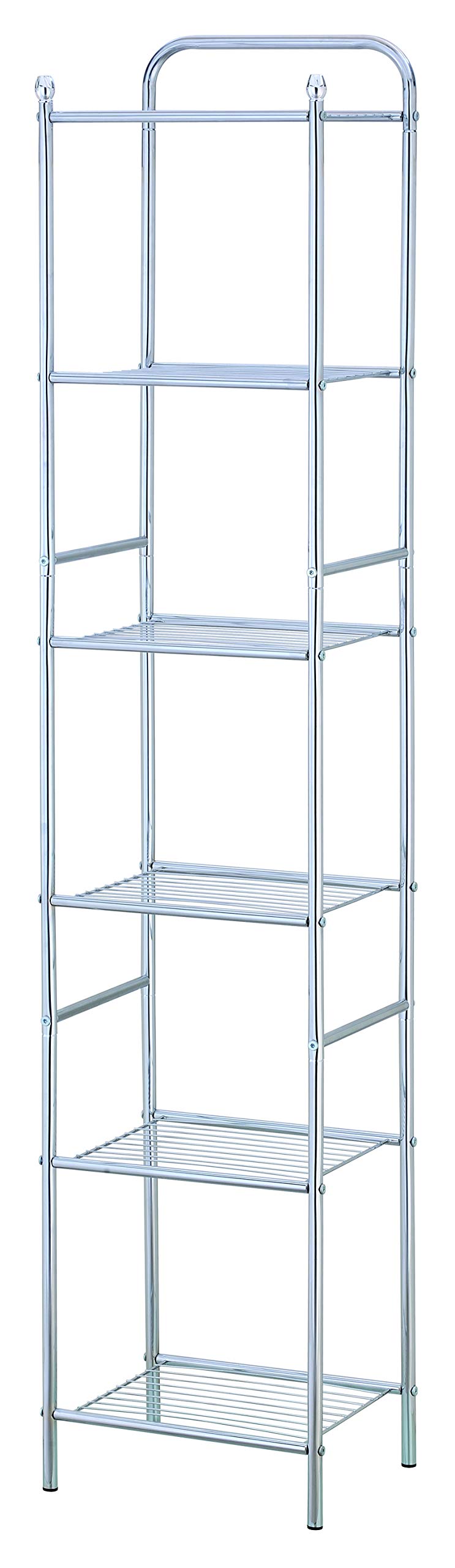 Zenments, 6 Tier Wire Shelf, Chrome, 32.5W x28D x157.5H cm, HTC-ZEN-260