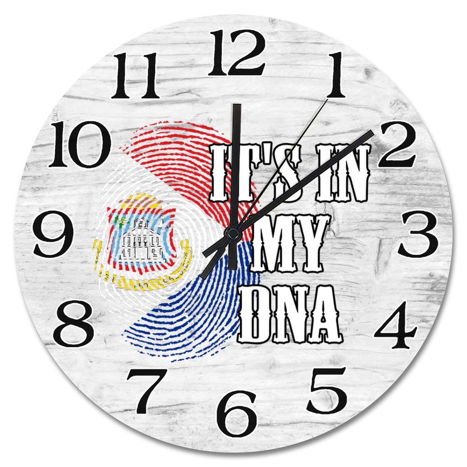 Horloge murale Sint Maarten pour salon et cuisine ambiance rustique