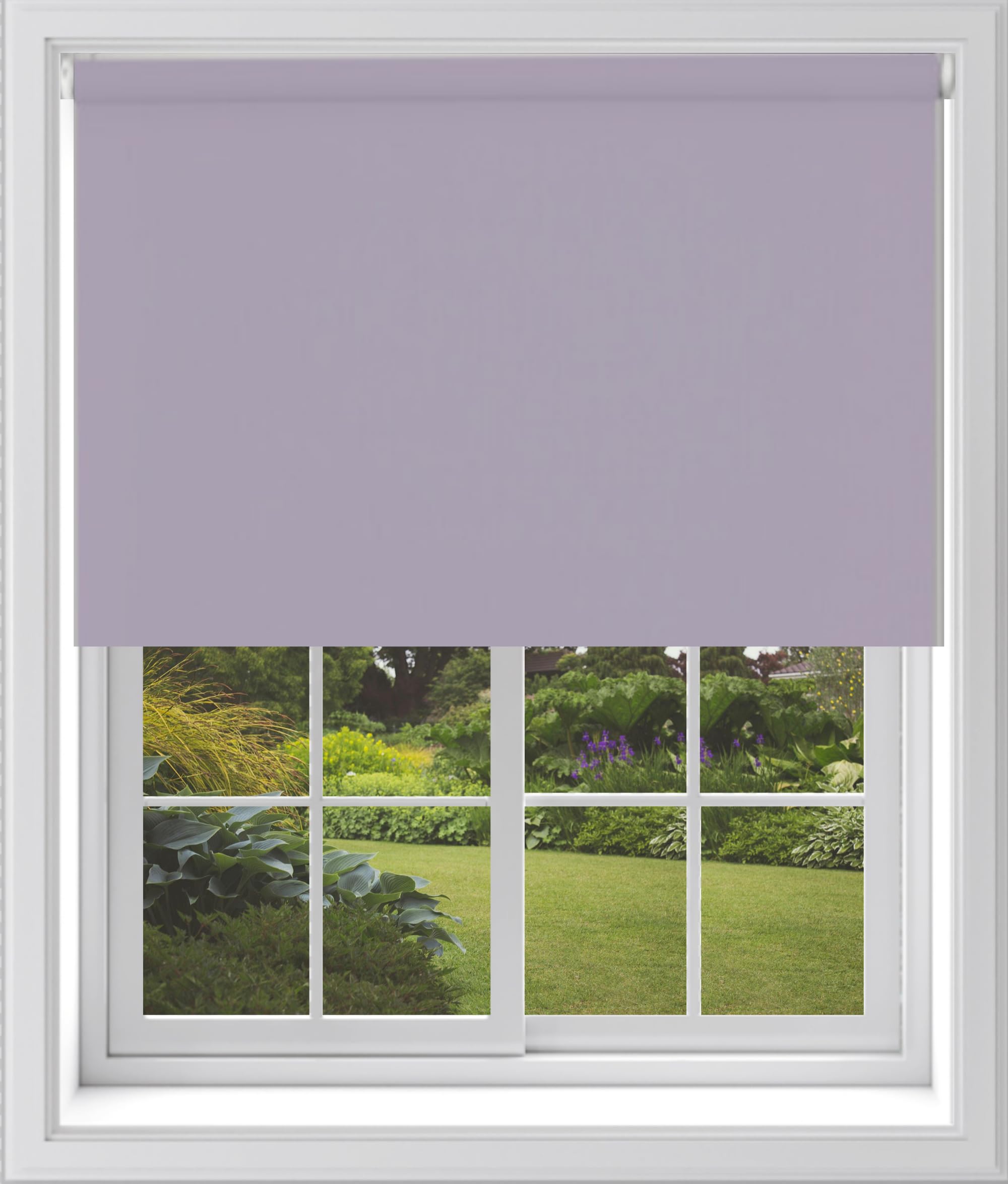 Caecus Lavender Blackout Roller Blinds Made To Measure Window Blinds Easy Fit Child Safe Thermal Properties Home Office Fitting Included Up To 60Cm Width X Up To 160Cm Drop