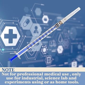 1ml 26 G 1/2inch Lab Supplies 100Pack Individually Packaged